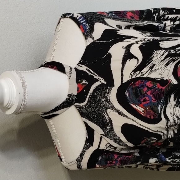 Free People Drift Away open  shoulder size small balloon sleeve blouse relaxed - Picture 2 of 10